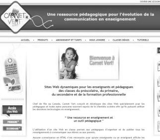 Image du site web de Carnet Vert Gatineau(Outaouais)